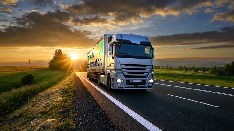 LKW auf einer Landstraße