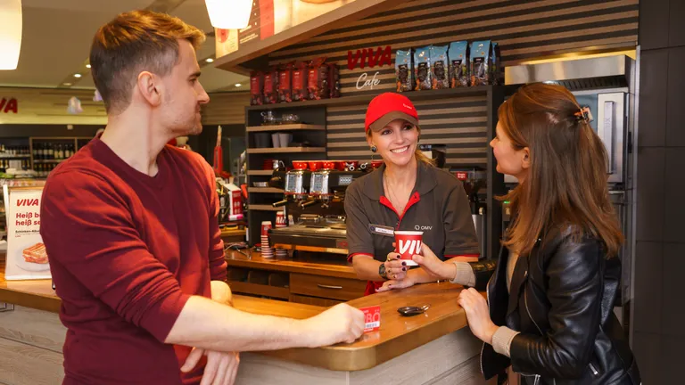 Guests at VIVA coffe station