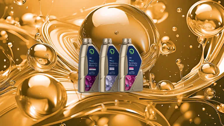 TopCare Motor Oel in 3 Varianten auf goldenem Hintergrund