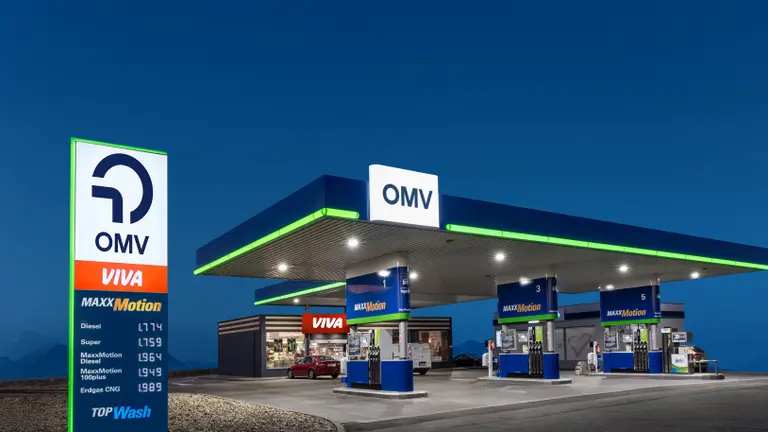 Image of an OMV filling station